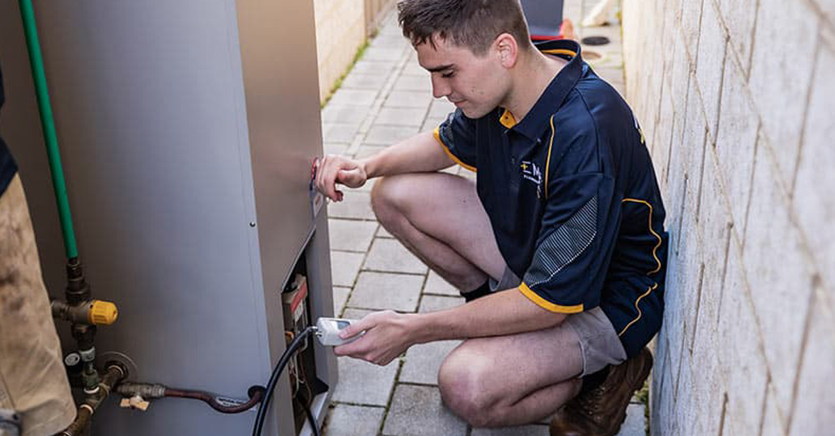 Ember Plumber checking a Hot Water Systems gas supply